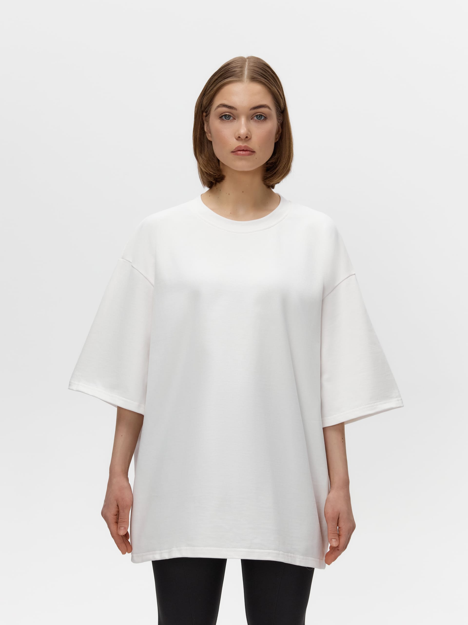 Футболка базовая из велюрового хлопка