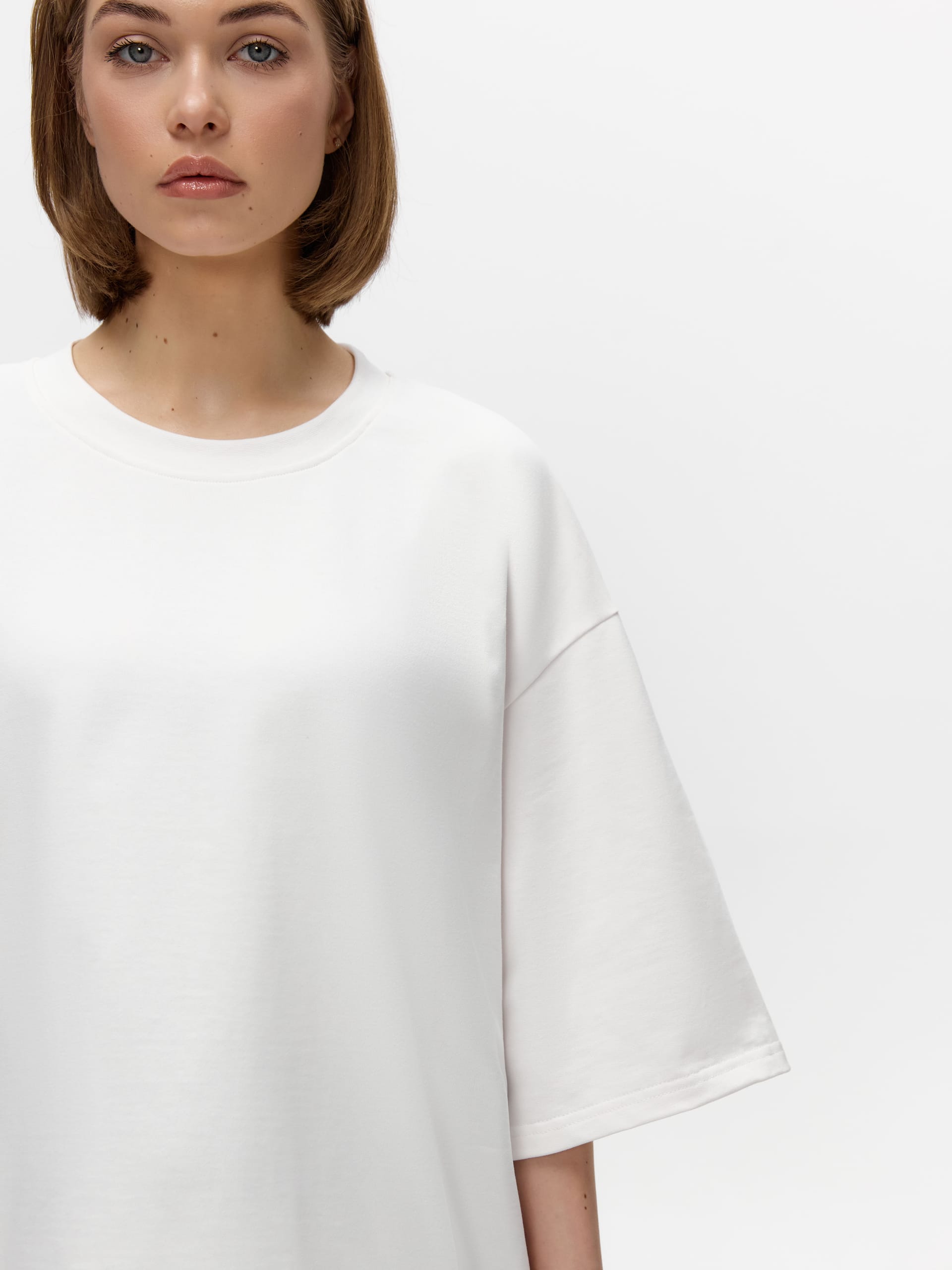 Футболка базовая из велюрового хлопка